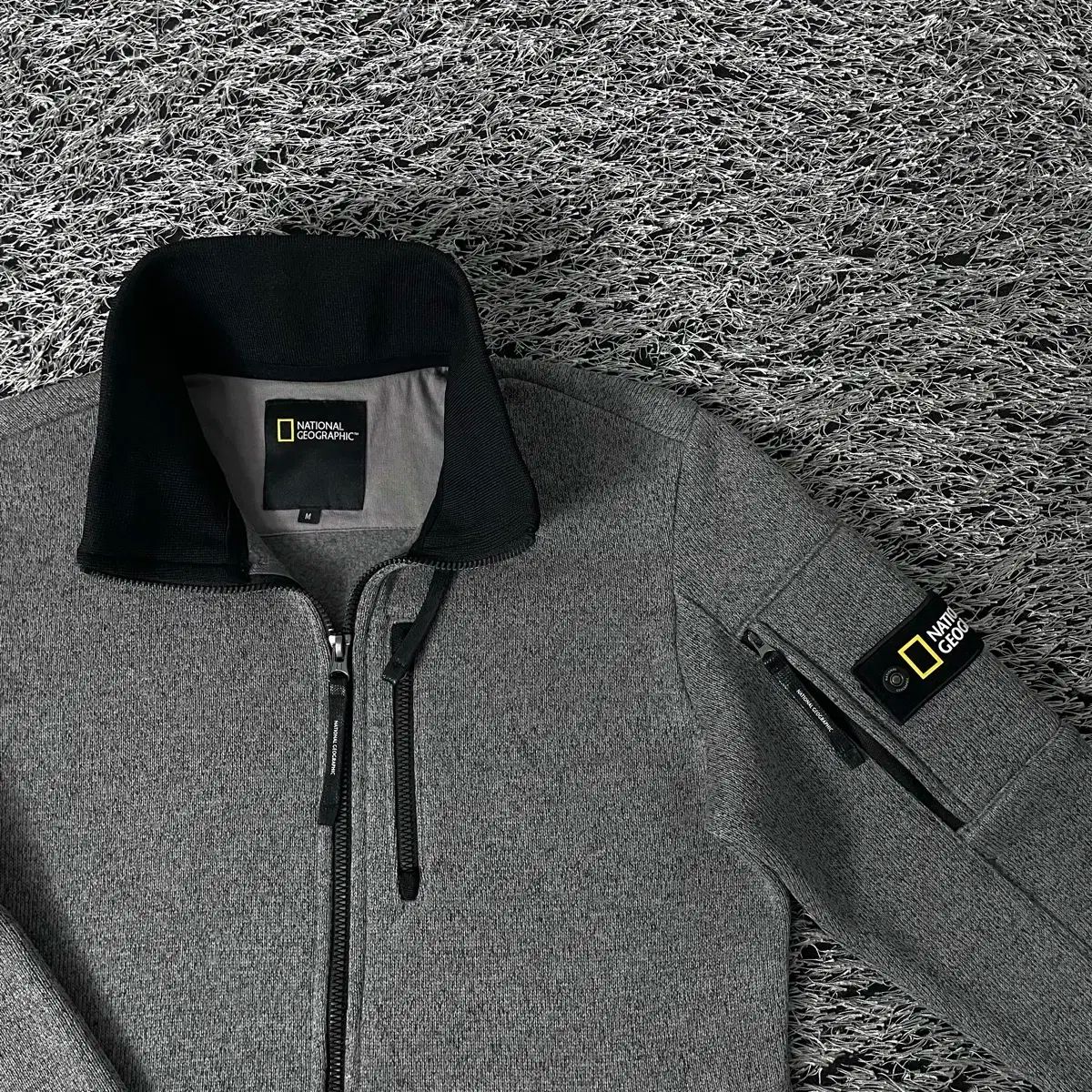 NATIONAL GEOGRAPHIC ナショナルジオグラフィック フリース ニット ジャケット