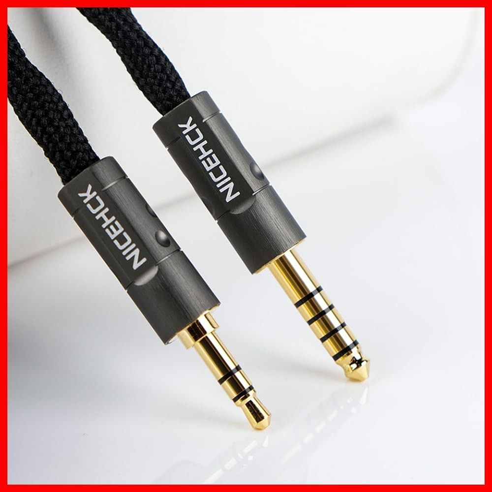 7N 単結晶銅厚銀メッキ導体 アップグレードケーブル 7N純度 厚い銀メッキ 交換用イヤモニ 音質改善 イヤホンリケーブル hifi 衝撃吸収ネットデザイン 豊富なディテール S77 金属製コネクタ 着脱式 1.2m DIY NICEHCK 4.4mm 0