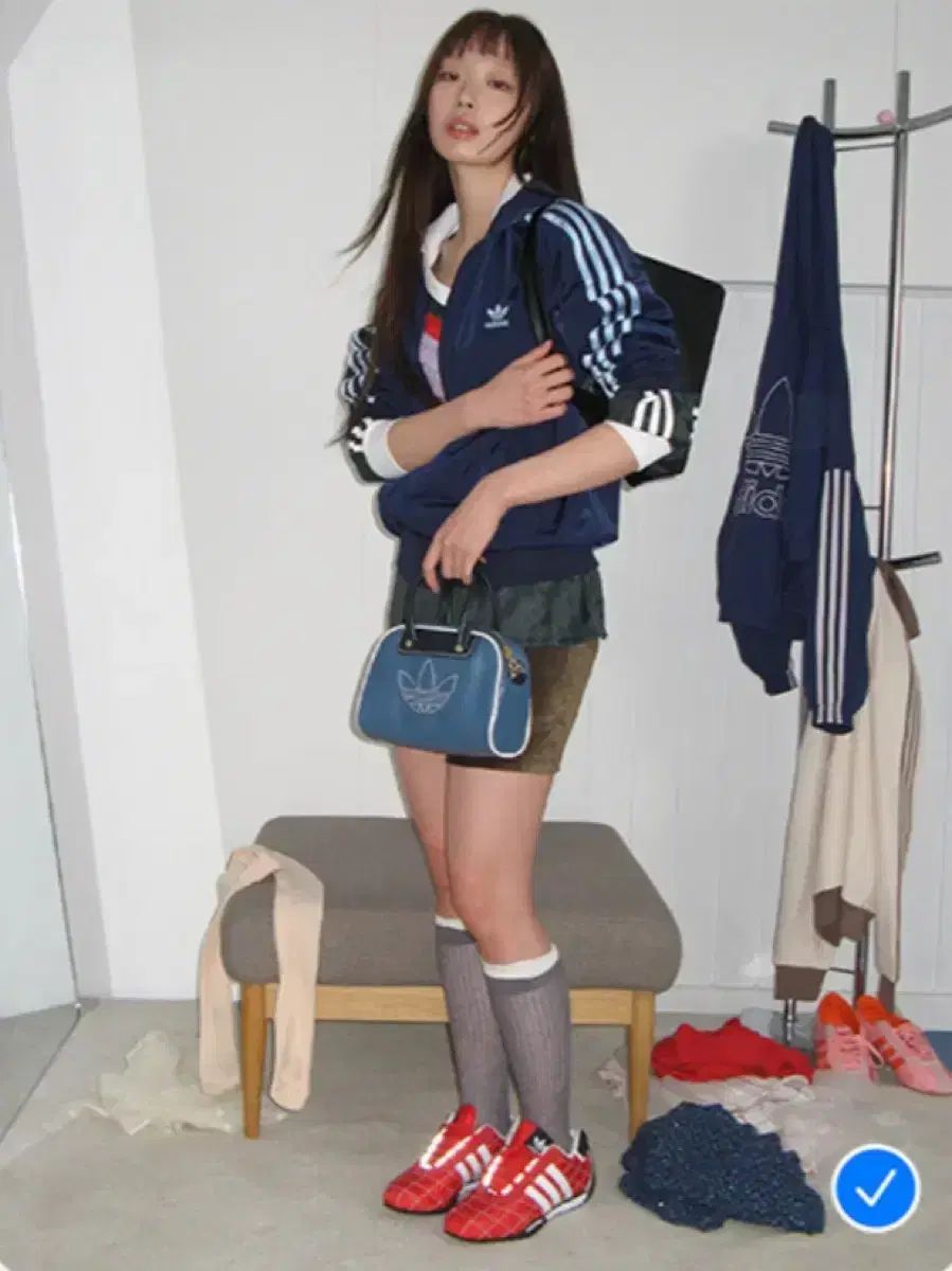 アディダス ボーリングバッグ クロスバッグ ブルー