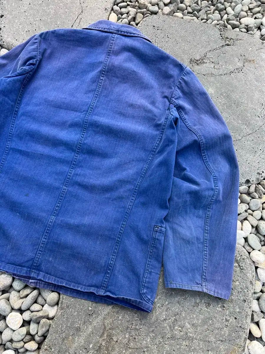 ヘリンボーンツイル フレンチワークジャケット