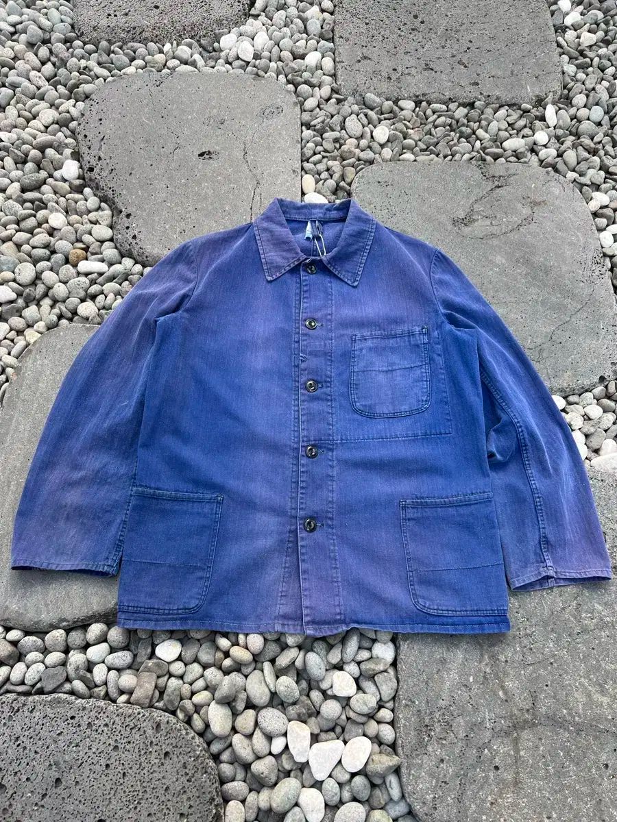 HARD FADED OLD VINTAGE HBT ヘリンボーンツイル フレンチワークジャケット