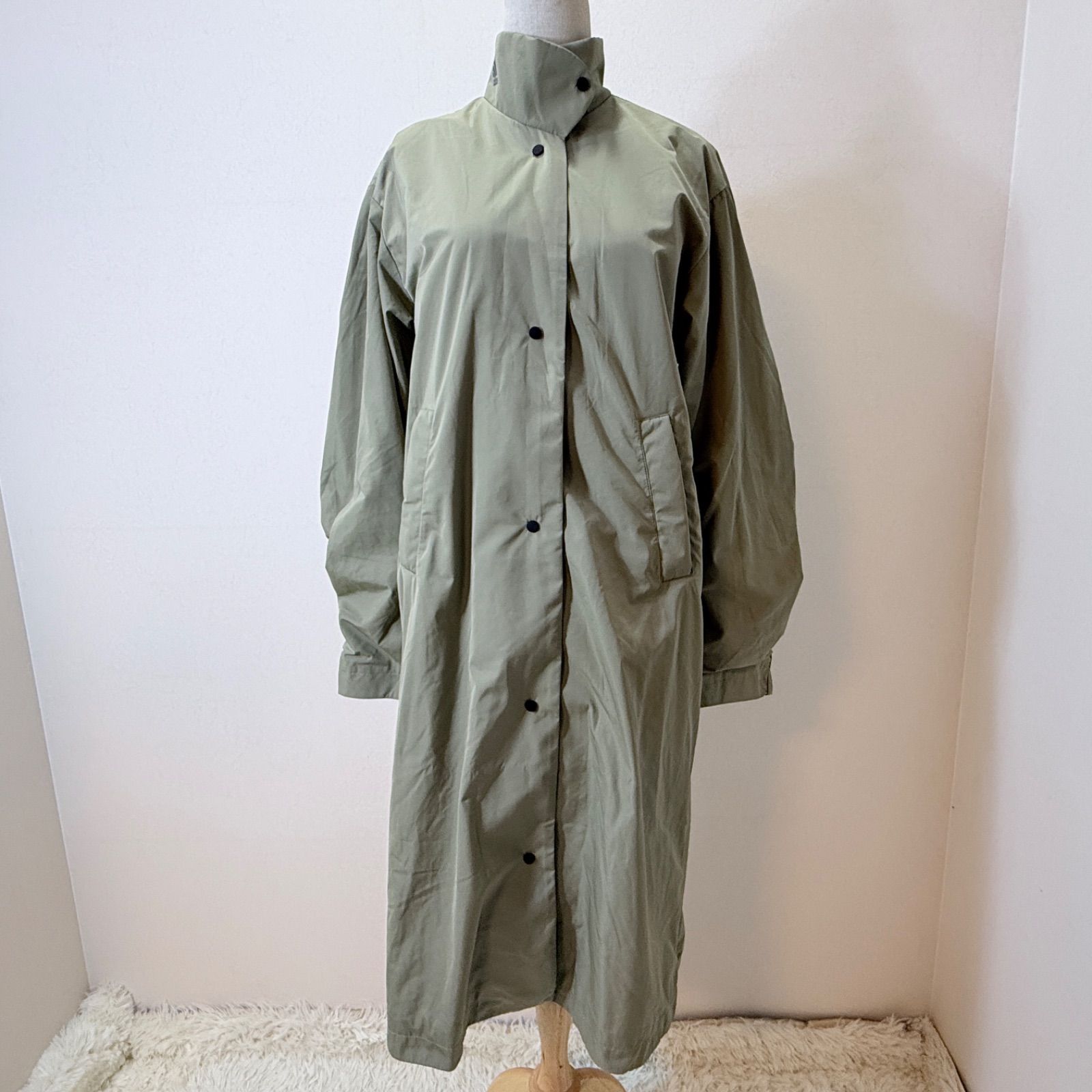 きコメント大 ! アディダス ロングコート S カーキ オリーブ 定価14300円 ミリタリー スポーツ カジュアル オーバーサイズ レディース J4222