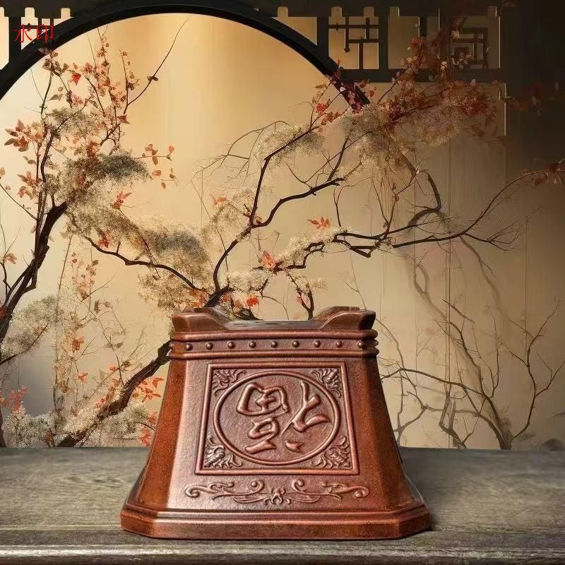 紫砂鉢 福字丸鉢 卓上鉢 盆栽鉢 植木鉢 小品盆栽鉢 大品盆栽鉢 四方植木鉢 紫砂の鉢盆栽鉢 植木鉢 小品盆栽鉢 大品盆栽鉢 四方