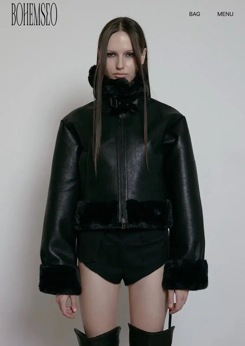 BOHEMSEO ボヘミアンソウル 24FW ムートン ブラック