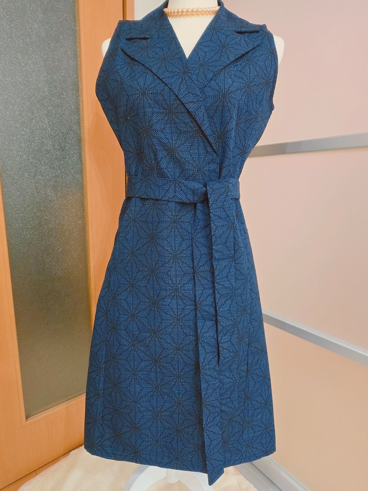 紬リメイク 紬ベスト 着こなしアイテム pr33