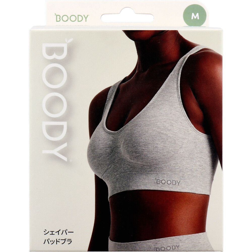 3セット BOODY シェイパー パッドブラ ライトグレー Mサイズ 1枚入
