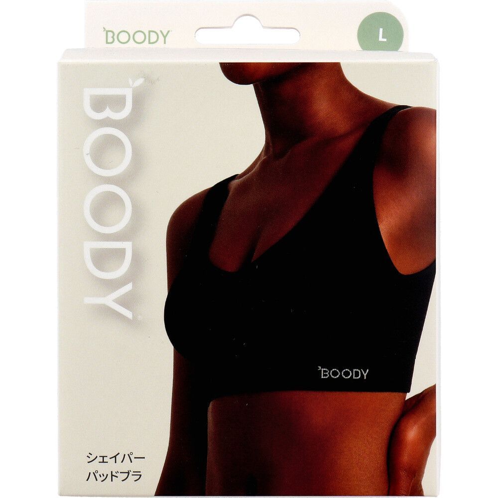 3セット BOODY シェイパー パッドブラ ブラック Lサイズ 1枚入