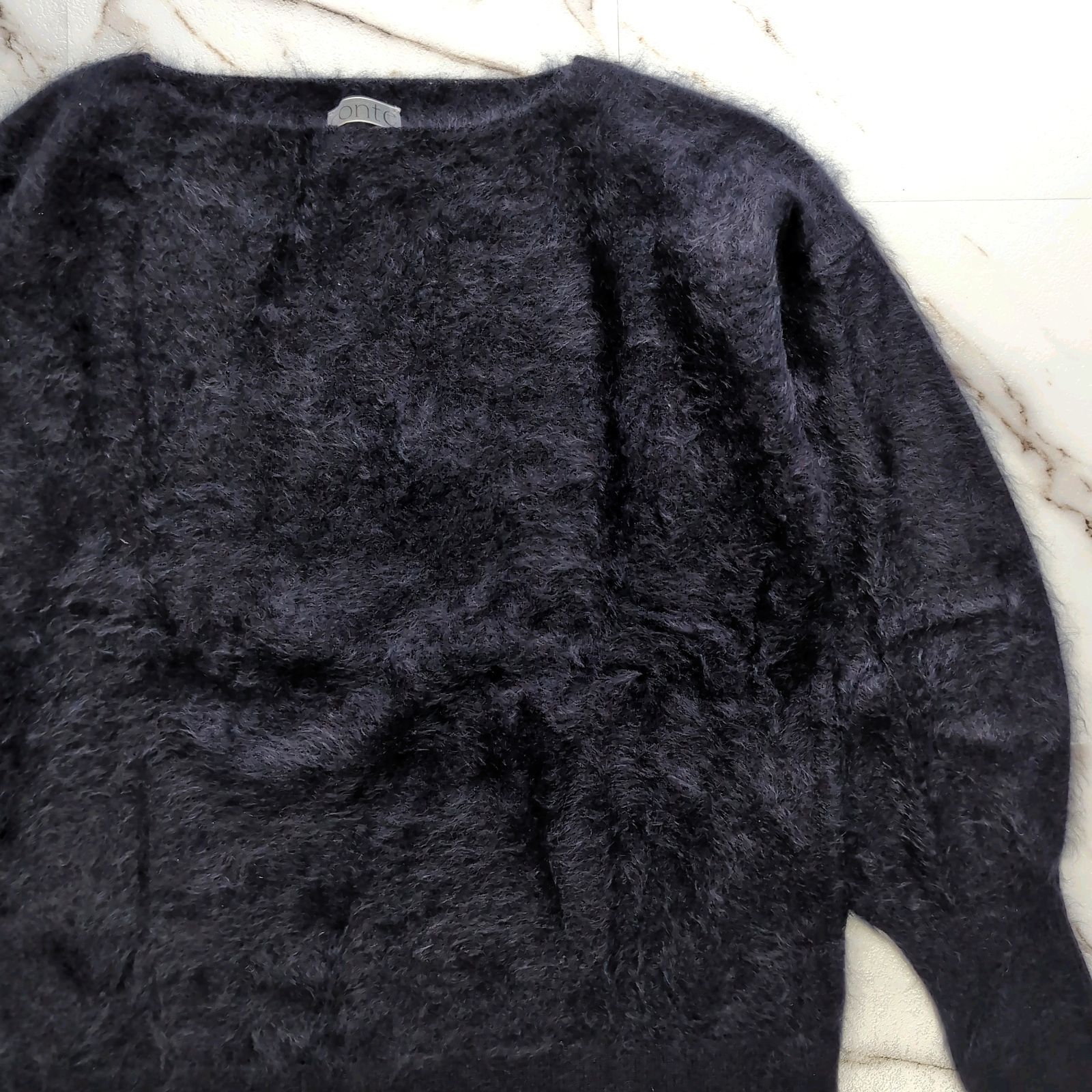 ドゥロワー　カシミヤファーボートネックニット【F】紺色★定価7万5千円★日本製 24AW CONTE カシミヤファーボートネックニット NAVY FREE - メルカリ