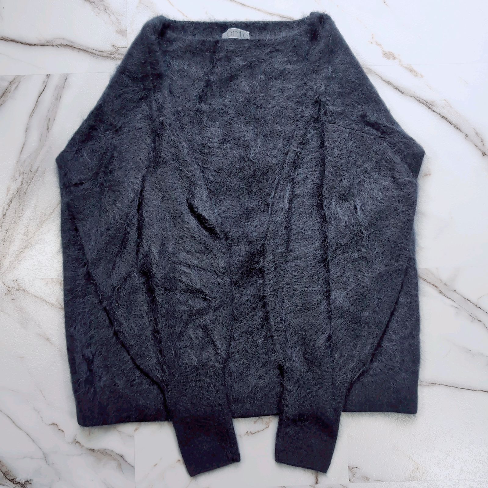 ドゥロワー　カシミヤファーボートネックニット【F】紺色★定価7万5千円★日本製 24AW CONTE カシミヤファーボートネックニット NAVY FREE - メルカリ