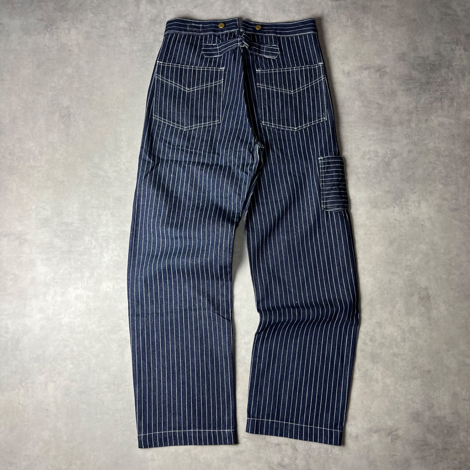 🟥新品未使用🟥 ウォバッシュ デニム ワイド ストレート パンツ