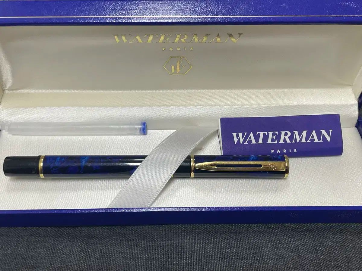 ウォーターマン 万年筆 ロ II 金メッキ スチール Mニブ