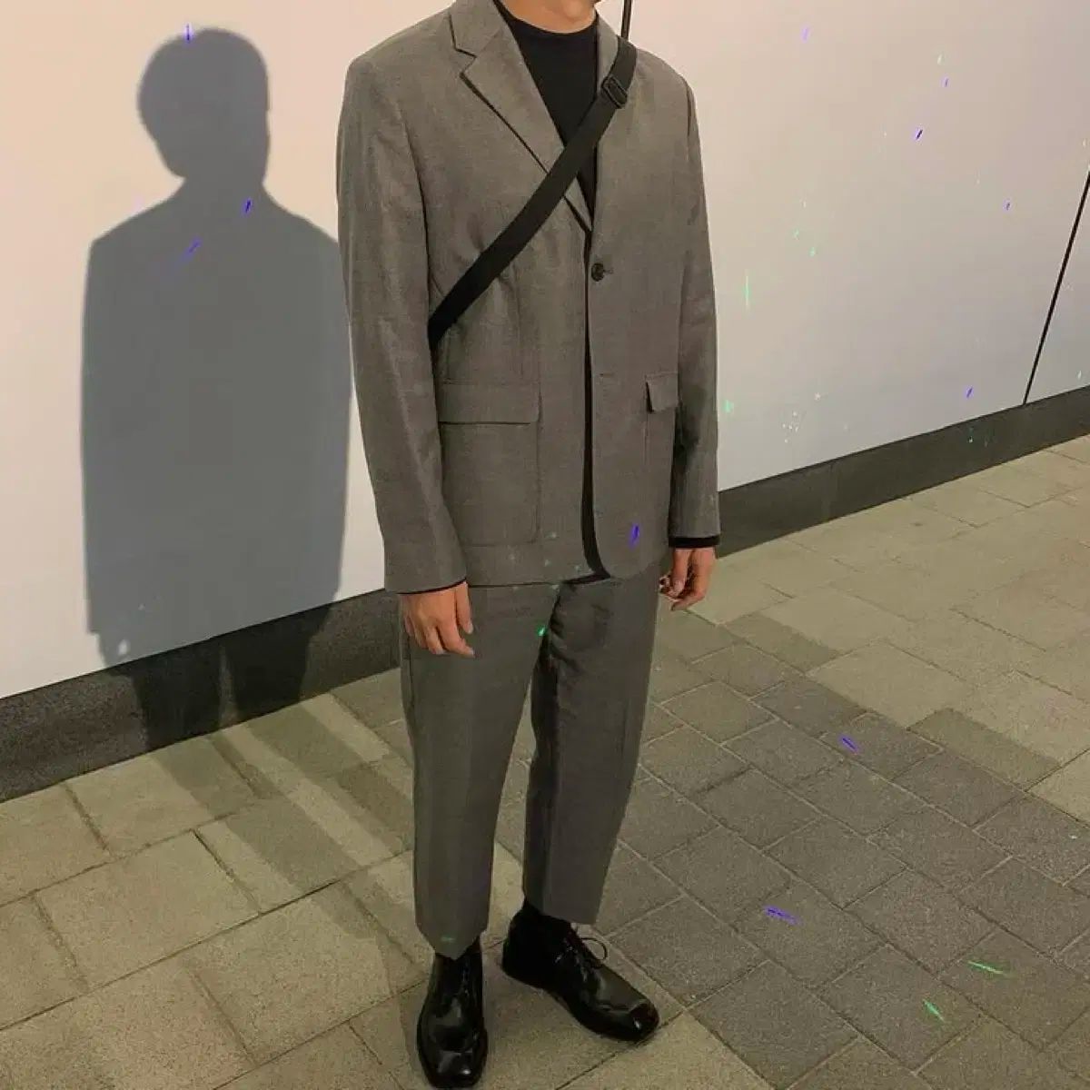 cos ソフト ウール セットアップ グレー 48 46 サイズ