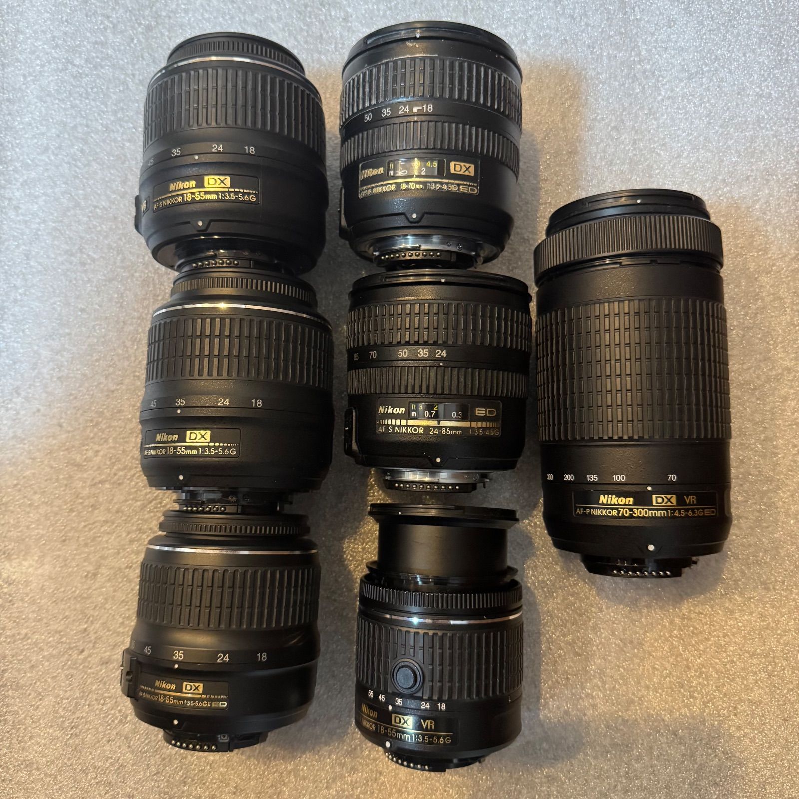 7点まとめ Nikon ニコン AF-S & AF-P レンズ AF-P DX VR NIKKOR 70-300mm AF-S 18-70mm AF-S 24-85mm 等 #3469