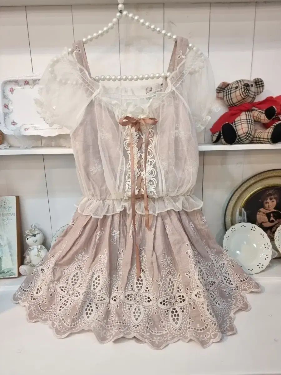 LIZ LISA オフショルダー レース ワンピース