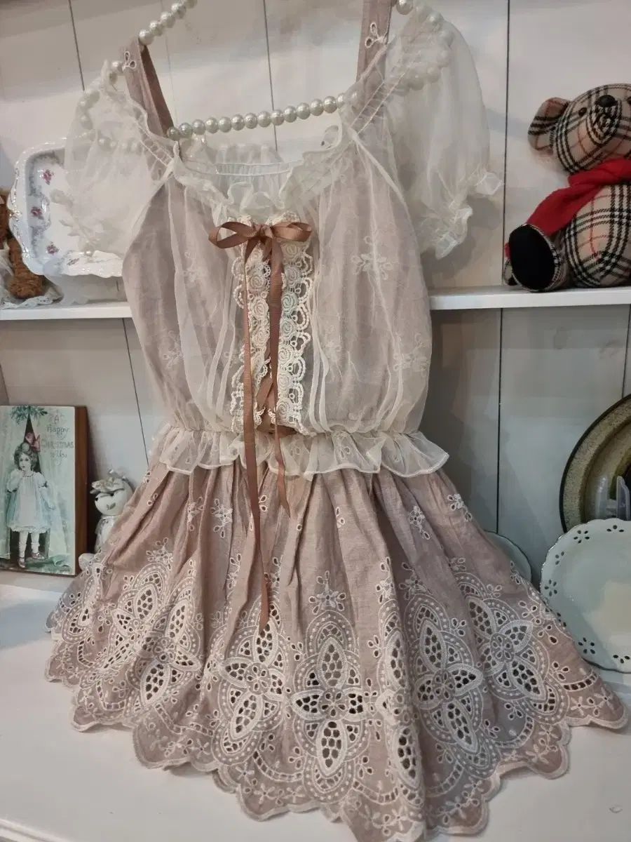 LIZ LISA オフショルダー レース ワンピース