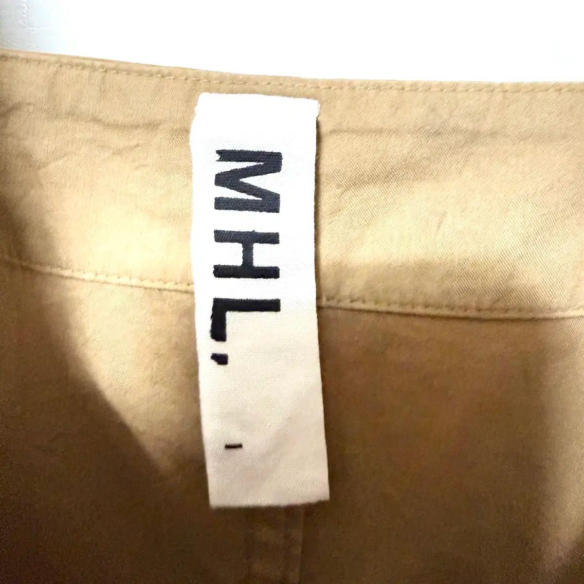  S 90 HOWELL マーガレットハウエル レディース サスペンダー ONE PIECE MHL 1 サイズ 長袖 七分袖 ひざ丈ワンピース