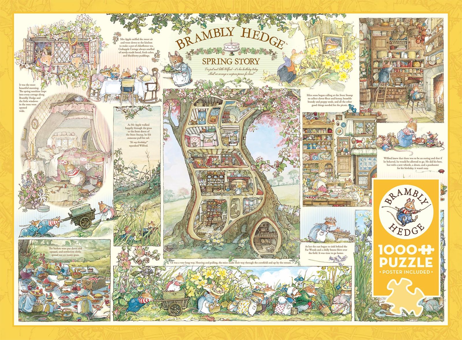 Cobble Hill 1000ピースパズル - Brambly Hedge Spring Story