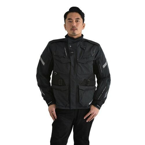 ラフ ロード ROUGH ROAD アドベンチャーオールシーズンジャケット ヘリンボーンブラック LL BK 4