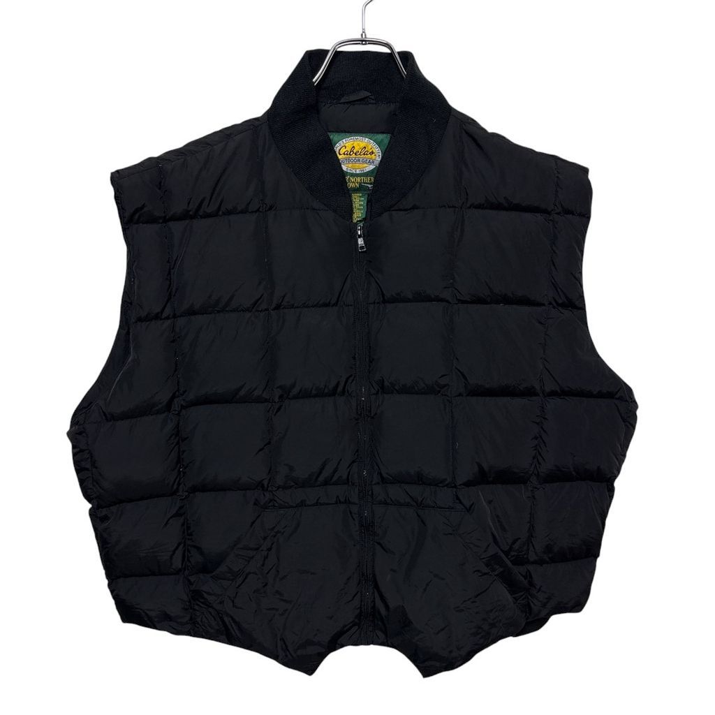 Cabela s キルティング グースダウンベスト ブラック 3450
