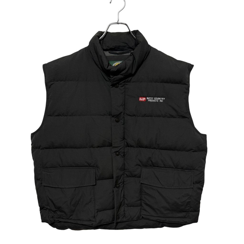 Cabela s 企業ロゴ刺繡 裏地フリース グースダウンベスト S-3451