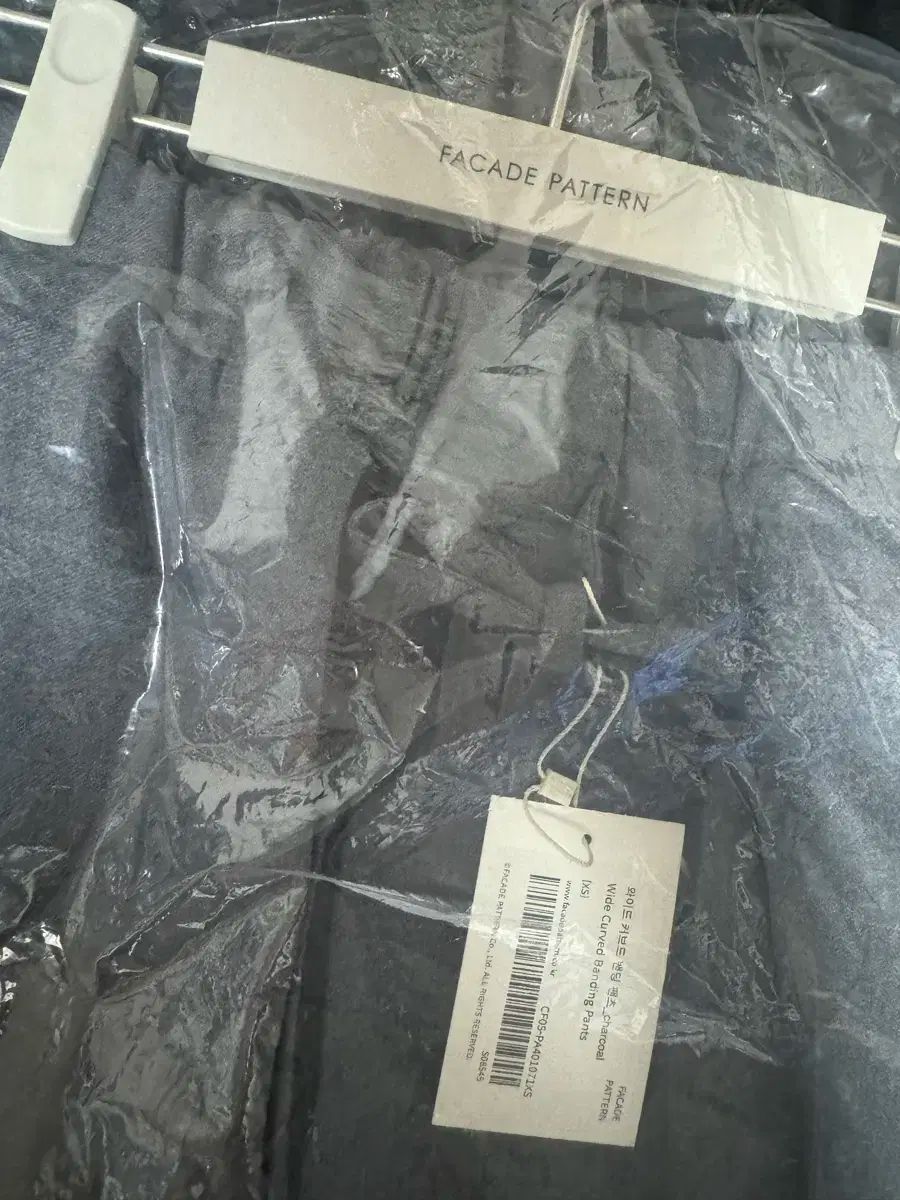  FACADE PATTERN ワイド カーブ パンツ チャコール xs スラックス パンツ