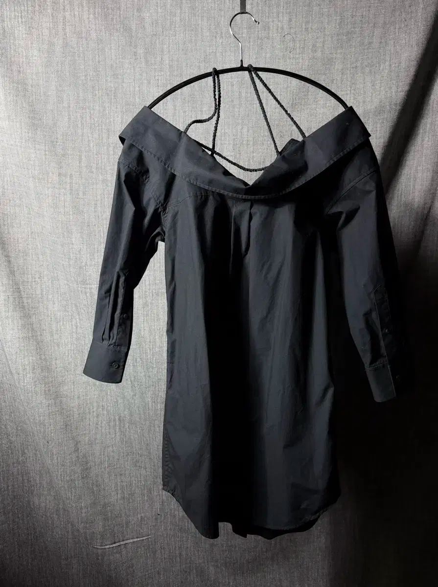  アレキサンダーワング シャツカラ オフショルダー ONE PIECE 長袖 七分袖 ひざ丈ワンピース