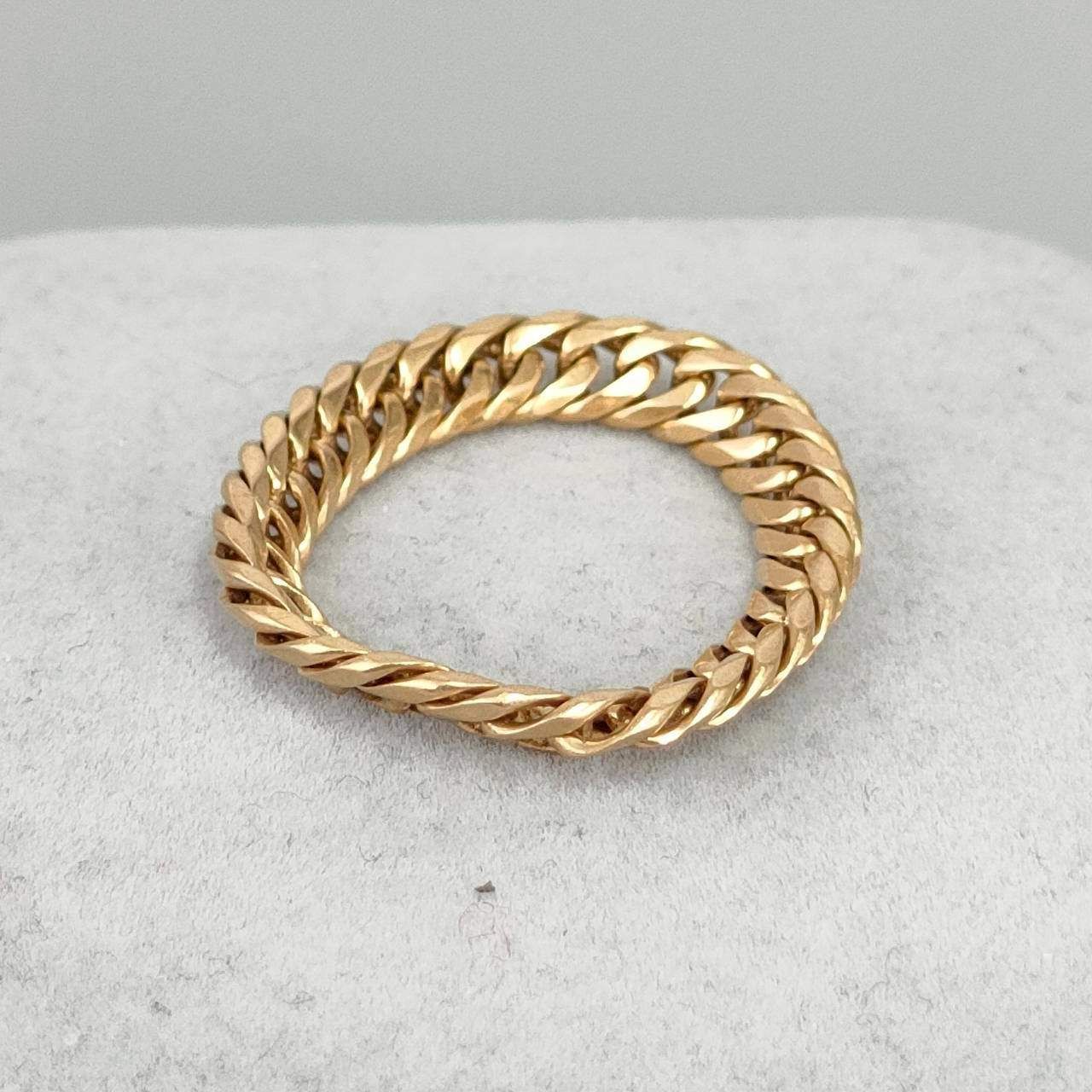 18金 K18 男女兼用 6面ダブル 喜平リング 3.03ｇ 16～17号 D459