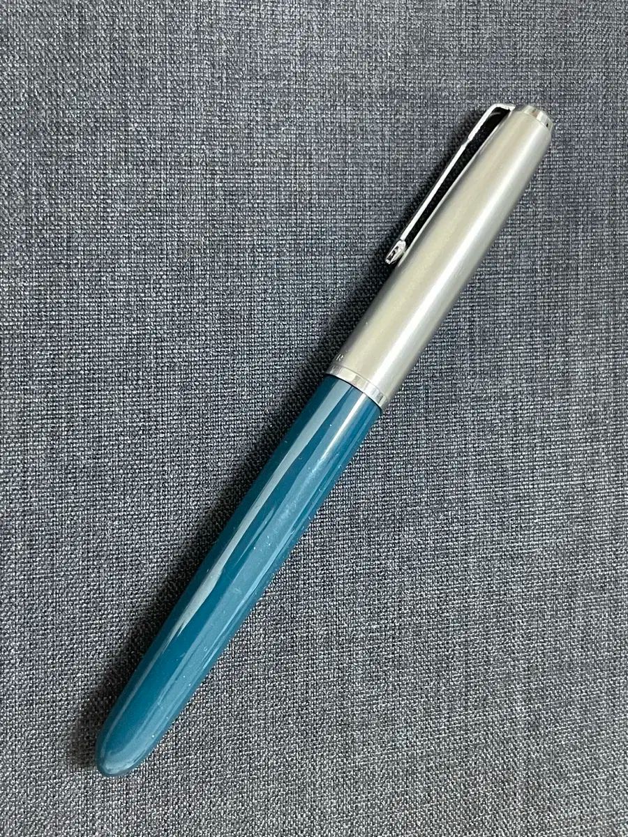 パーカ万年筆 51 ティールブルー 14 K Bニブ