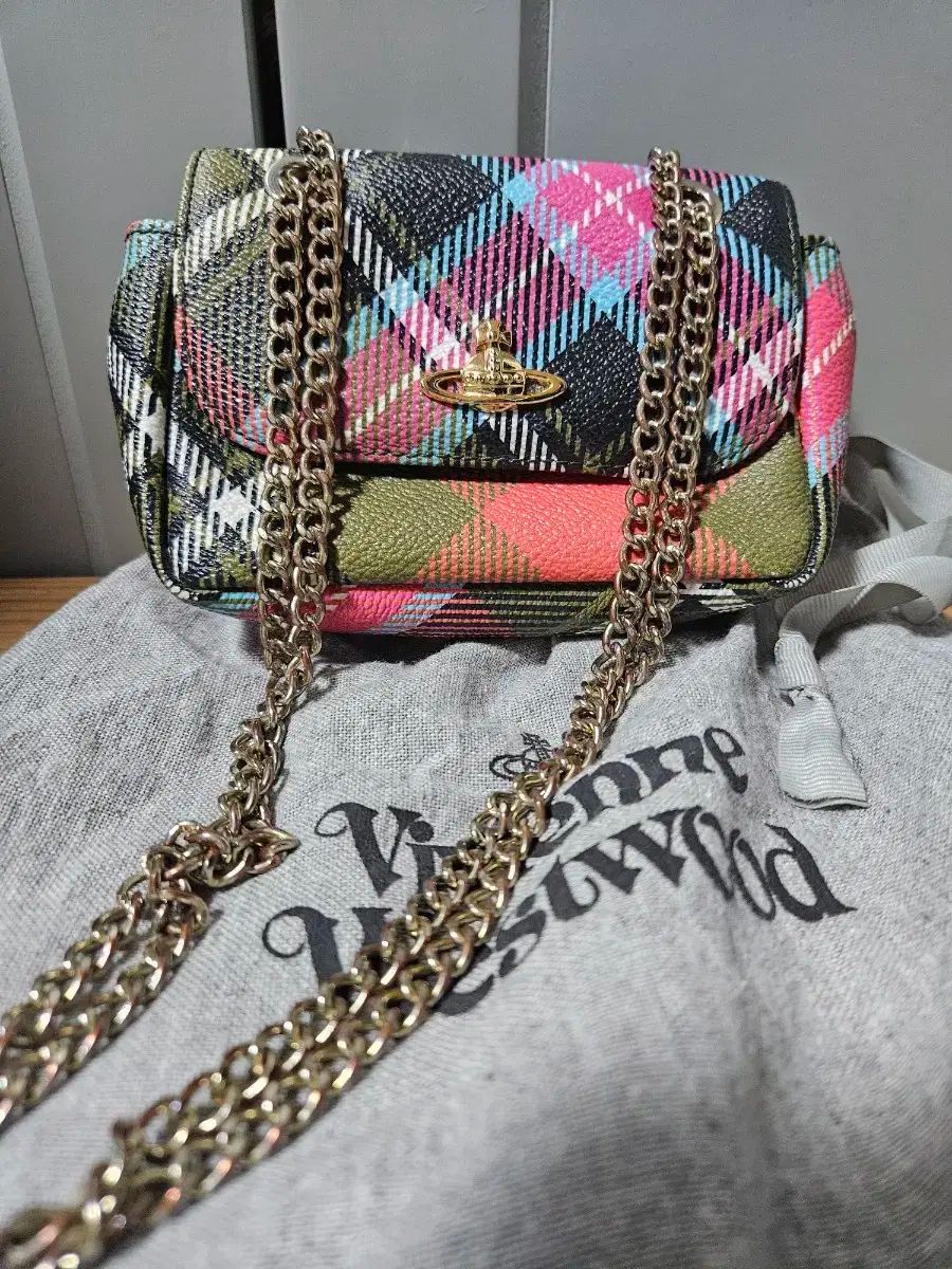 VIVIENNE WESTWOOD チェック パータン チェーンバッグ