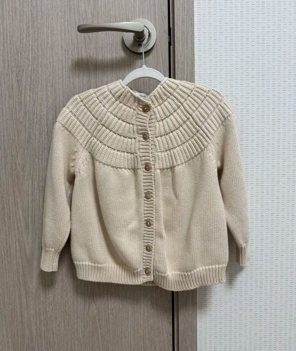 丸マーケット 麻ニットカーディガン Mサイズ