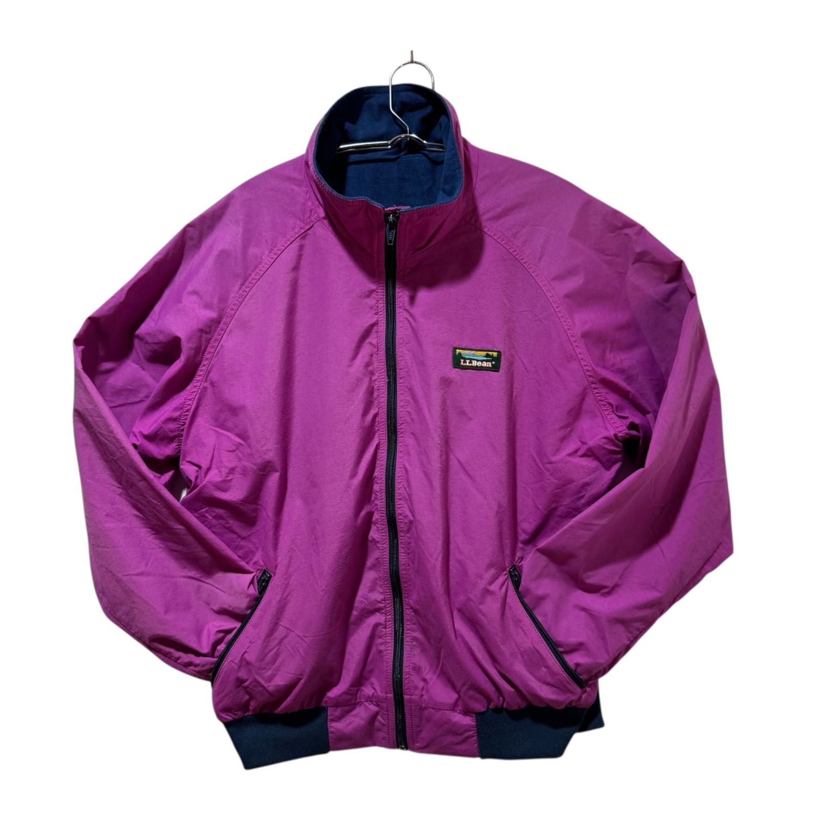 90s L.L.Bean シェルシンチラ エルエルビーン アメリカ製 フリース シンチラ スナップT 刺繍ロゴ ウォームジャケット FG-A27