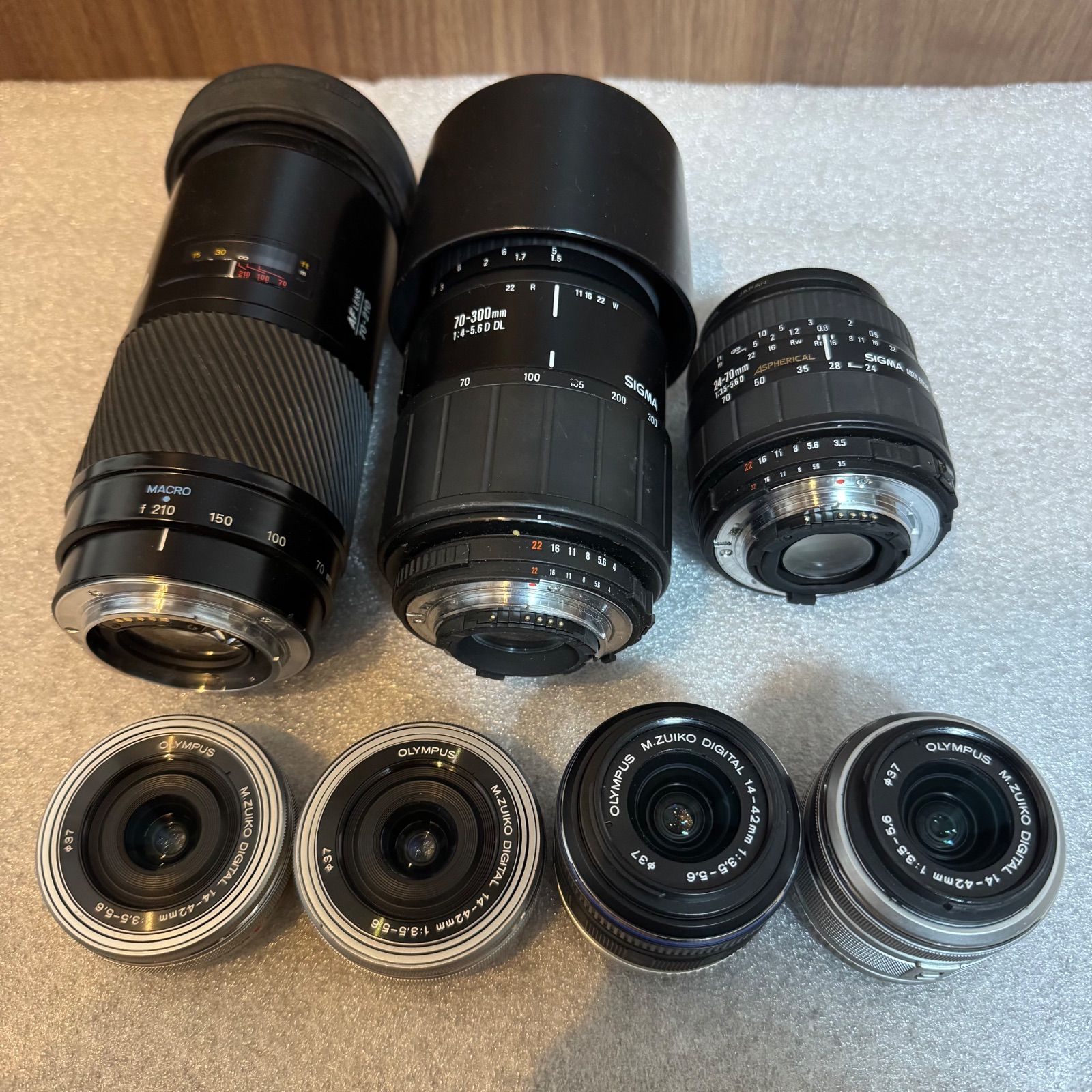 7点まとめ OLYMPUS & MINOLTA - SIGMA レンズ M.ZUIKO 14-42mm 3.5-5.6 EZ ED II R など 現状品 ジャンク品 #3471