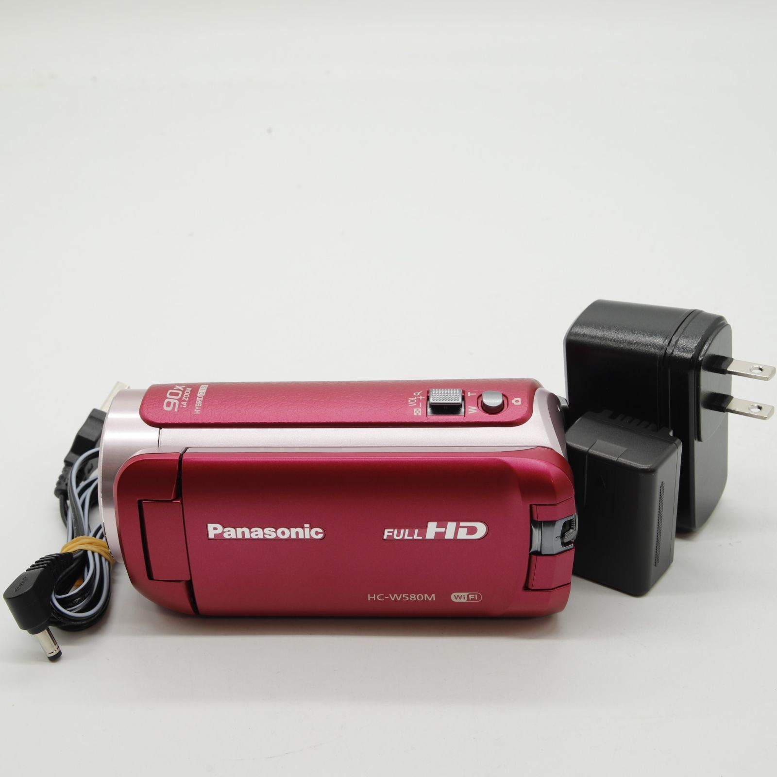 PANASONIC パナソニック HDビデオカメラ W580M 32GB サブカメラ搭載 高倍率90倍ズーム ピンク HC-W580M-P