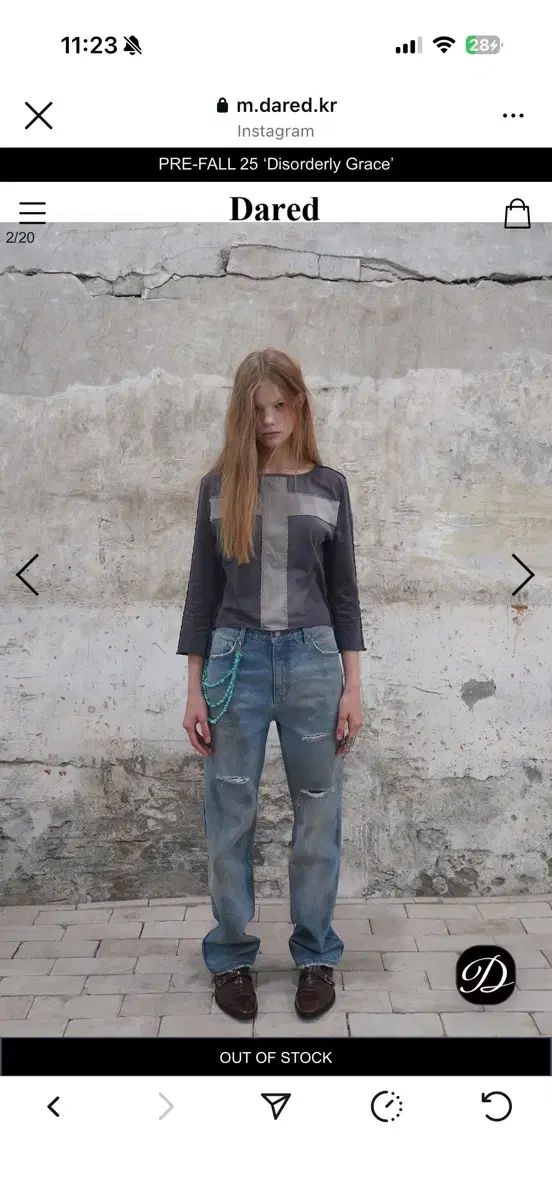 ディアド ゴースト ウォッシュ トップス ghost wash top