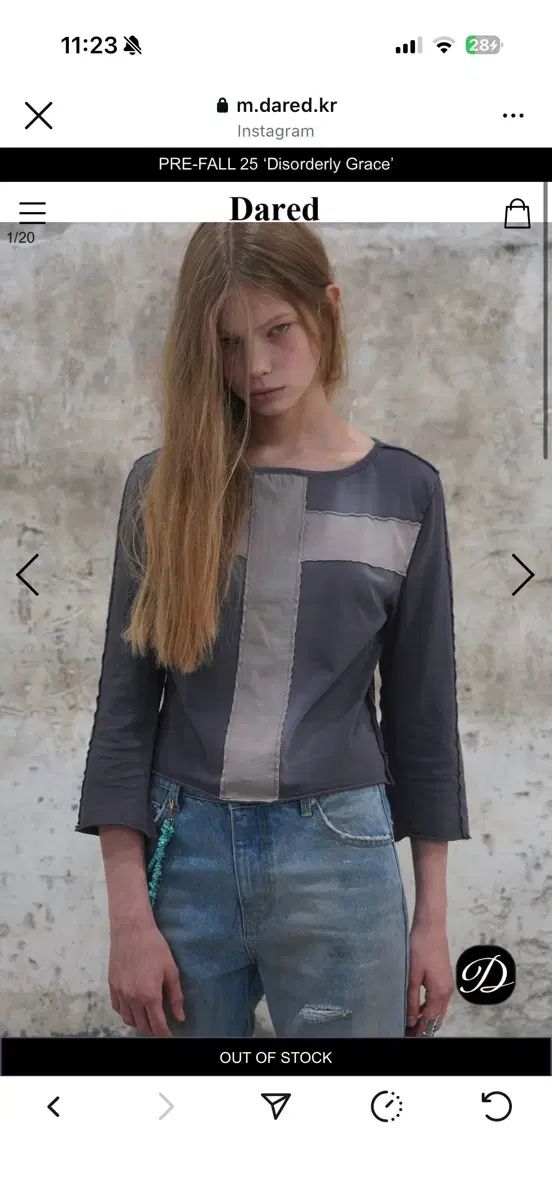 ディアド ゴースト ウォッシュ トップス ghost wash top