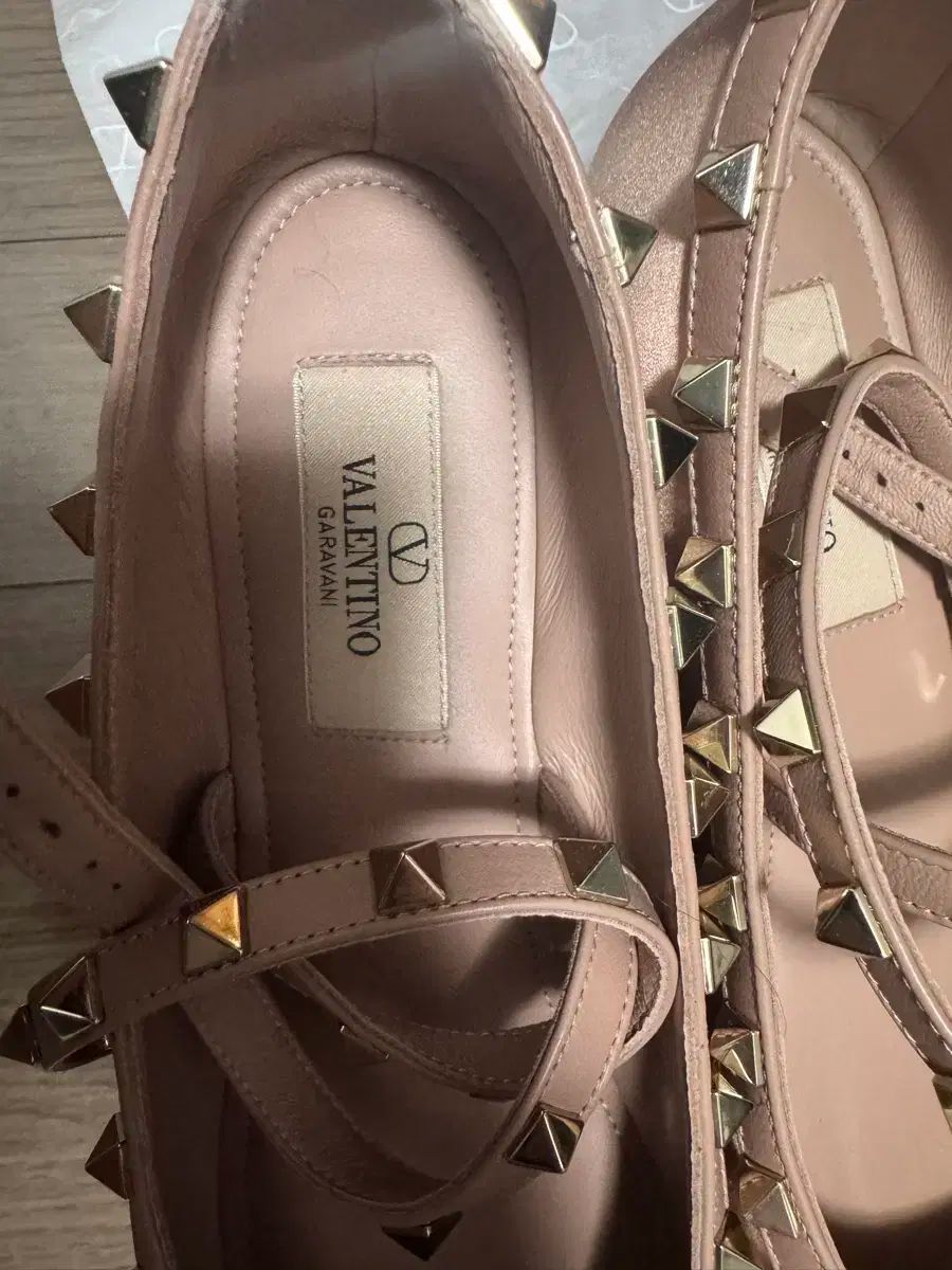  ヴァレンティノ ロックスタッズ バレリーナ フラットシューズ フラットシューズ バレエシューズ パンプス