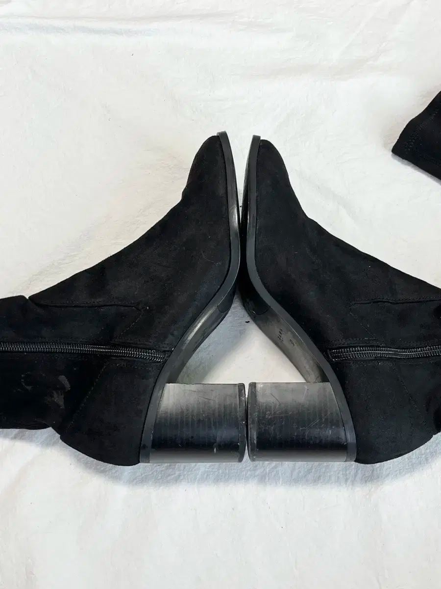  37 240 ザラ ブラック スウェード ニーハイ ロングブーツ その他 ブーツ