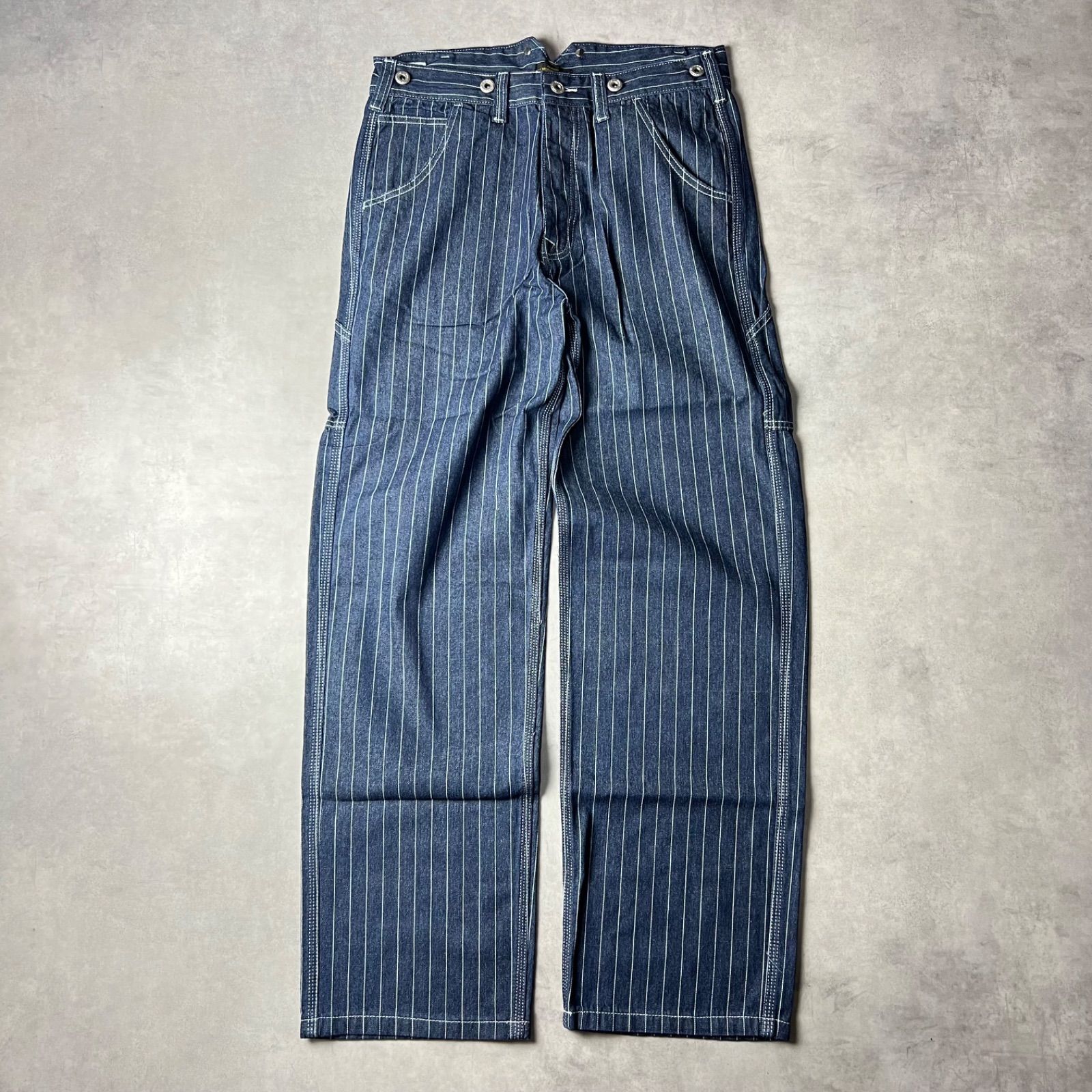 🟥新品未使用🟥 ウォバッシュ デニム ワイド ストレート パンツ