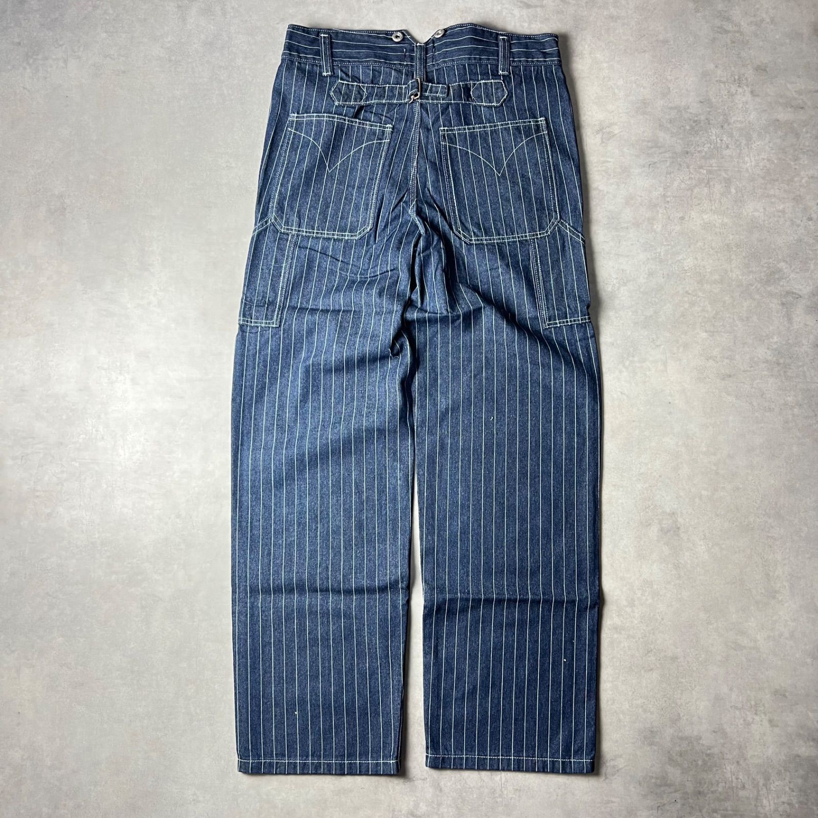 🟥新品未使用🟥 ウォバッシュ デニム ワイド ストレート パンツ