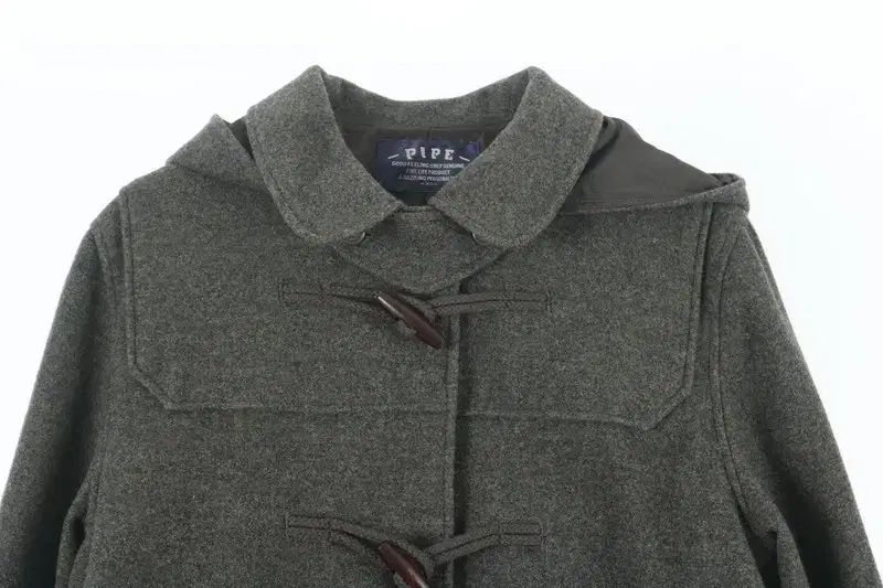 JAPAN MEN - M ウールブレンド フード ダッフル コート