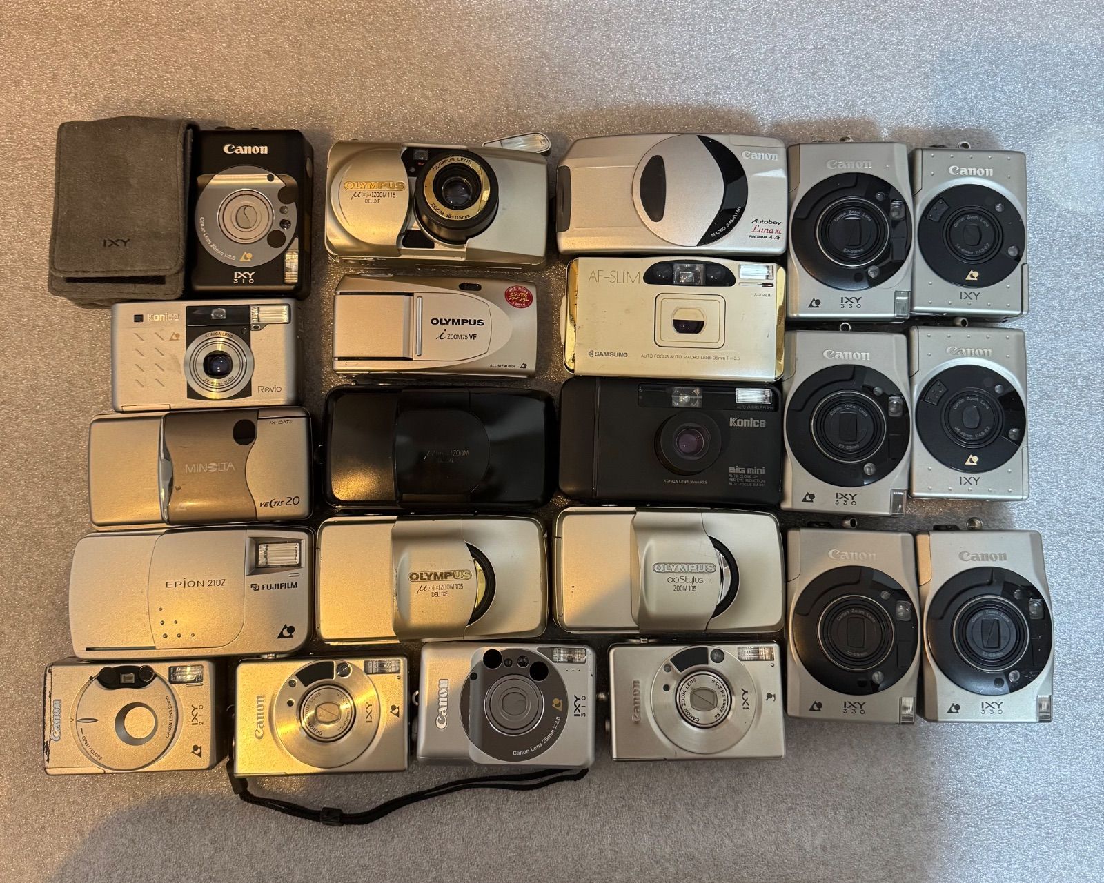 22点まとめ Canon OLYMPUS FUJIFILM KONICA コンパクトフィルムカメラ OLYMPUS μ ZOOM KONICA BIG Mini 等 現状品 ジャンク品 ＃3472