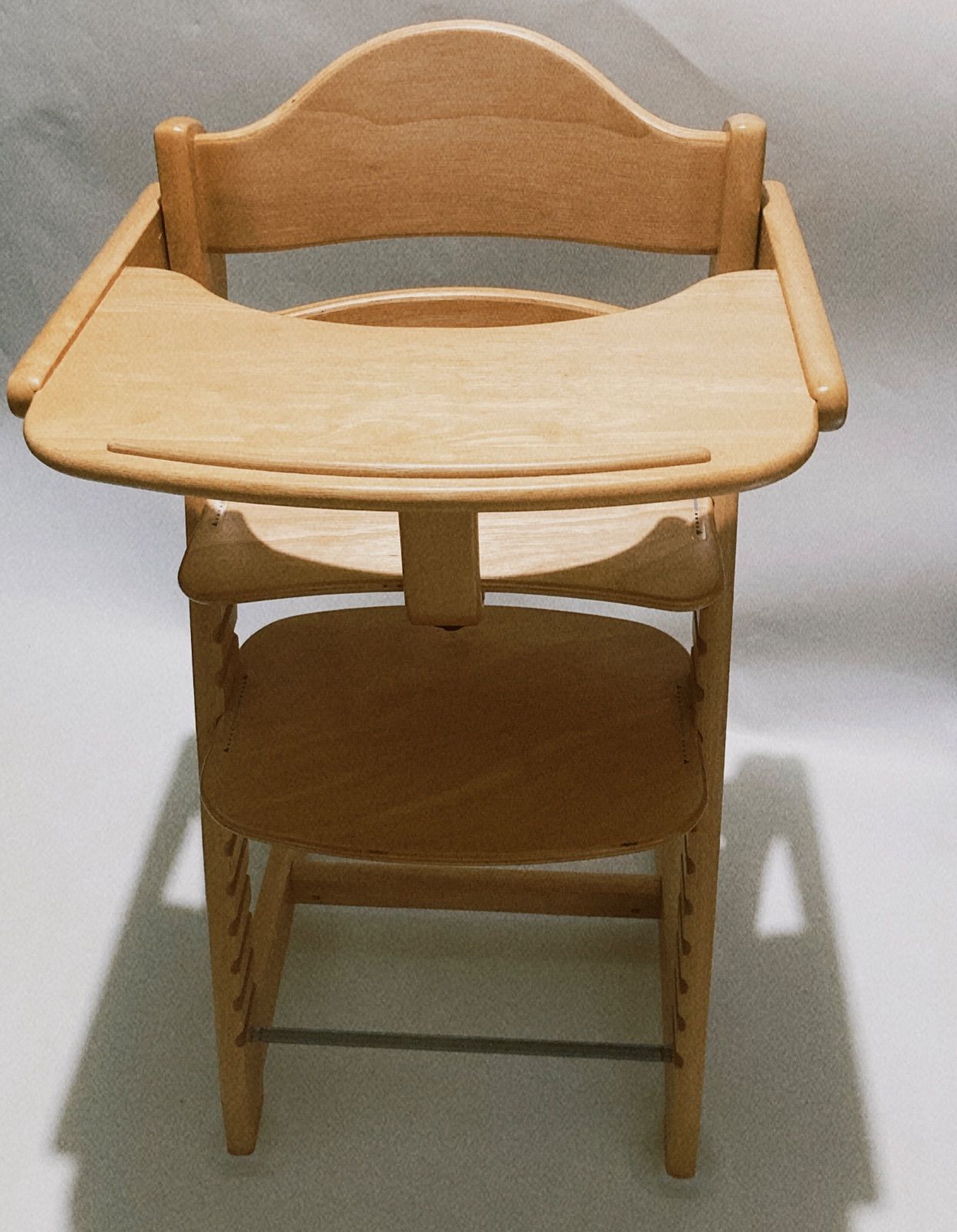 大和屋 すくすくスリムフィットチェア テーブル＆ガード付き ベビーチェア 木製 yamatoya