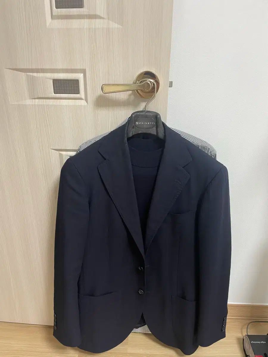 リングヂャケット ダークネイビー ローバット スポーツコート 50 修理なし