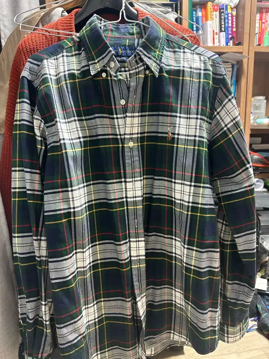 ポロラルフローレン タータンチェック オックスフォード シャツ クラシック M