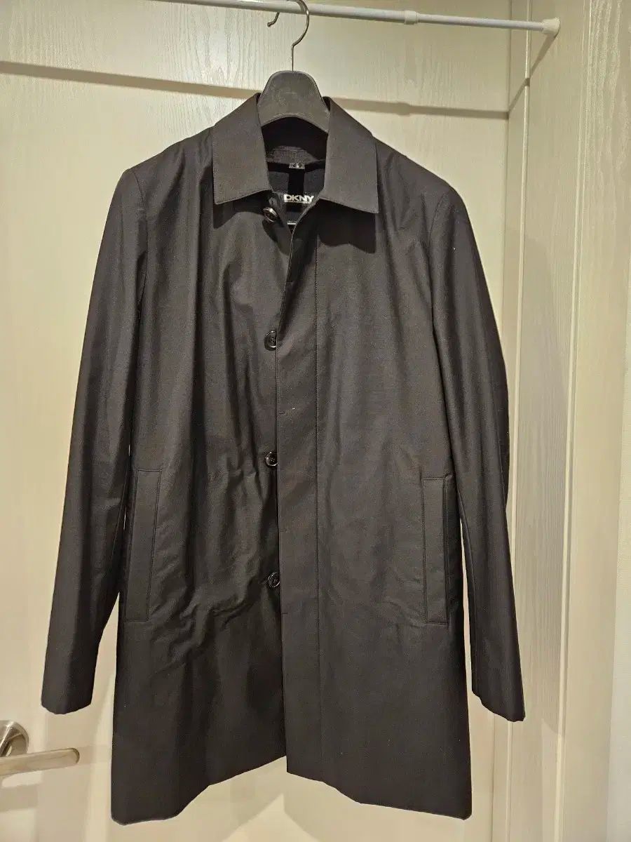 DKNY ブラック メンズ ステン コート Loro Piana Storm SYSTEM インナーベスト 着脱