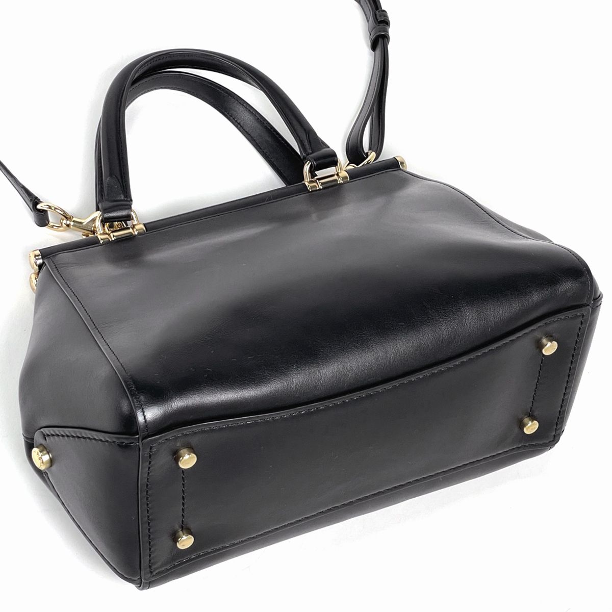 コーチ COACH ロゴ ハンドバッグ 2WAY ショルダーバッグ ハンドバッグ レザー ブラック 31916 レディース