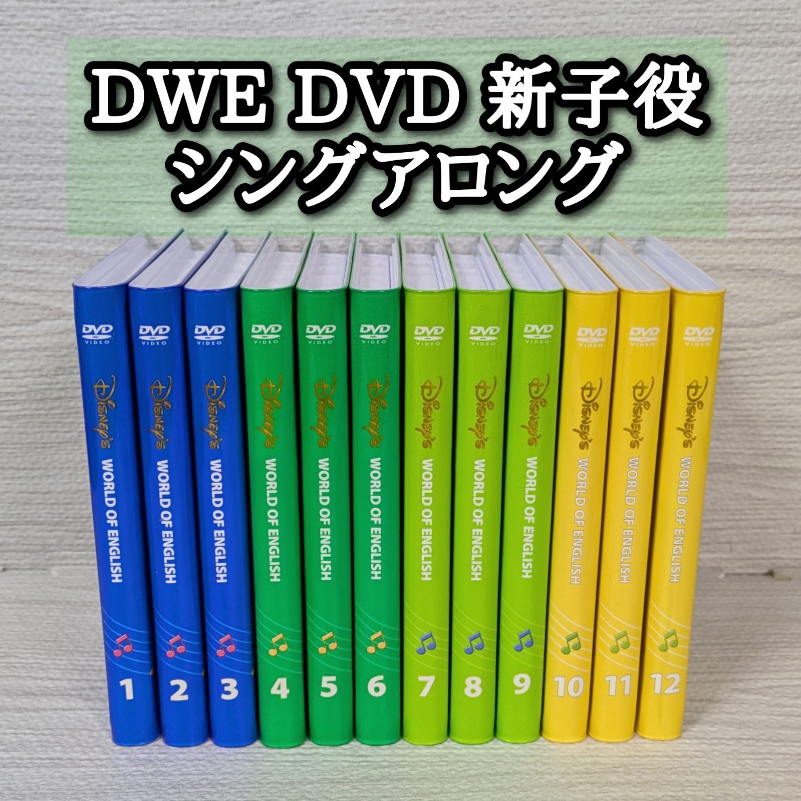 DWE 2017年頃 シングアロング sing along DVD 1〜12巻 新子役 ワールドオブイングリッシュ