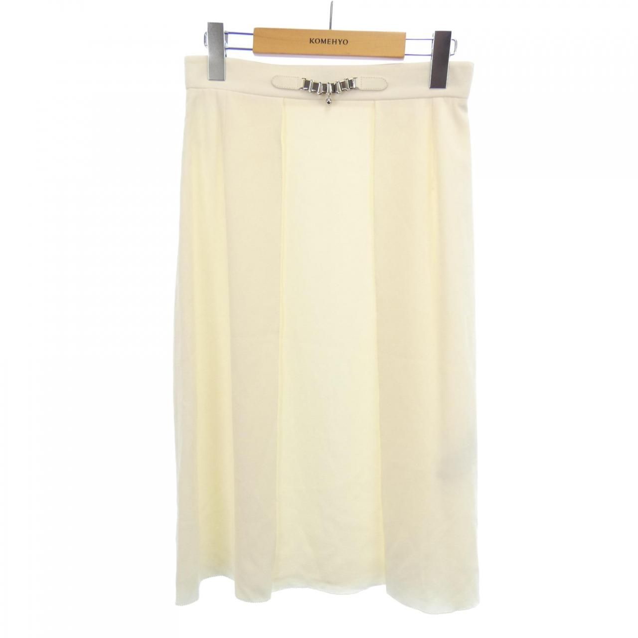 エルメス HERMES ジュエル-レザー 2H0316DC パネルスカート スカート