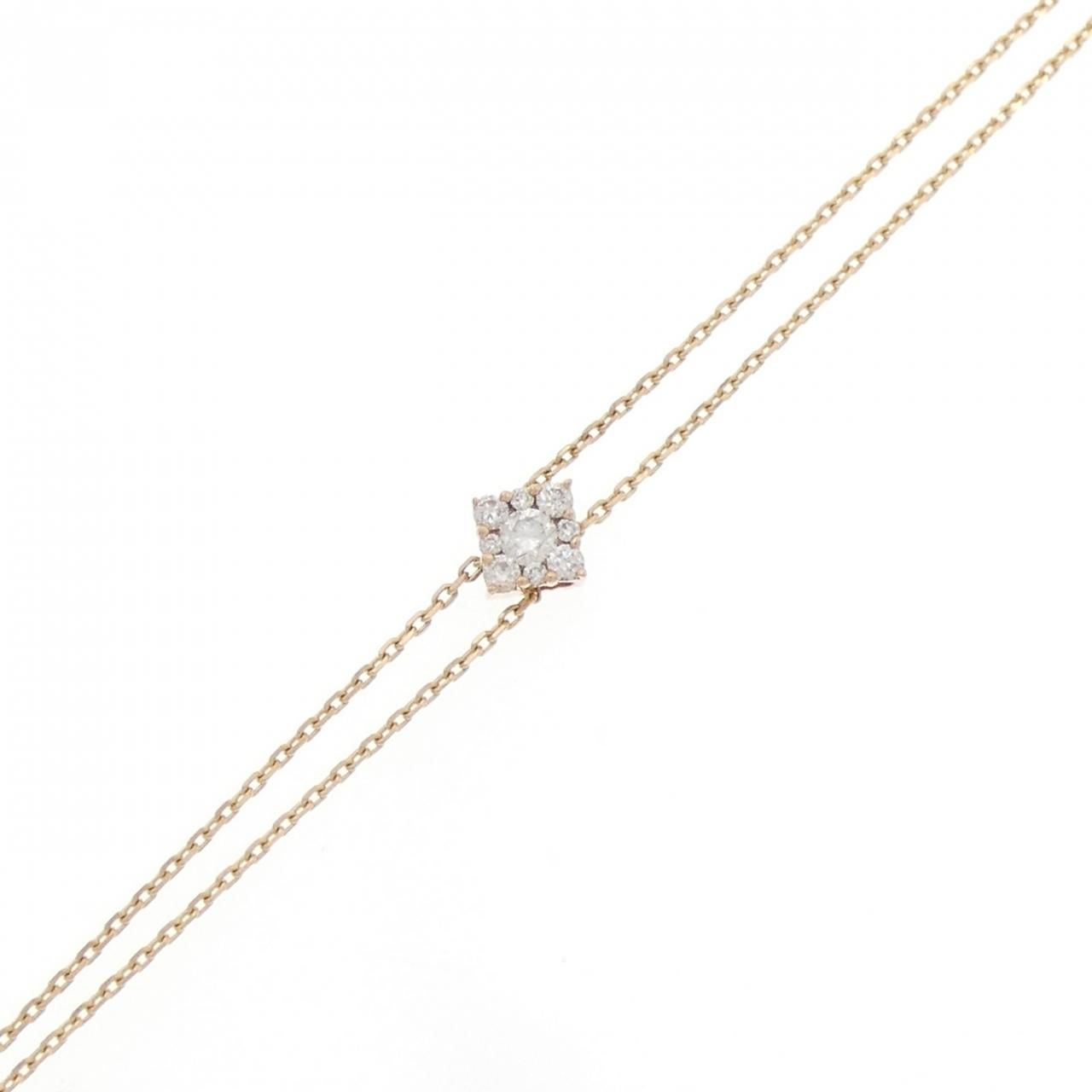 K 18 YG ダイヤモンド ブレスレット 0.20 CT