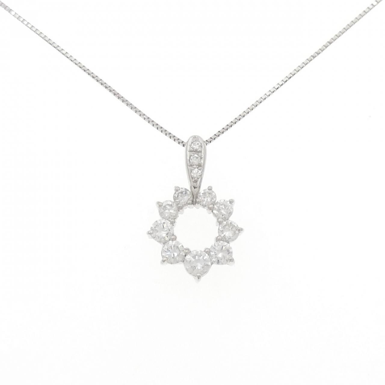 PT900 PT850 ダイヤモンド ネックレス 1.01CT